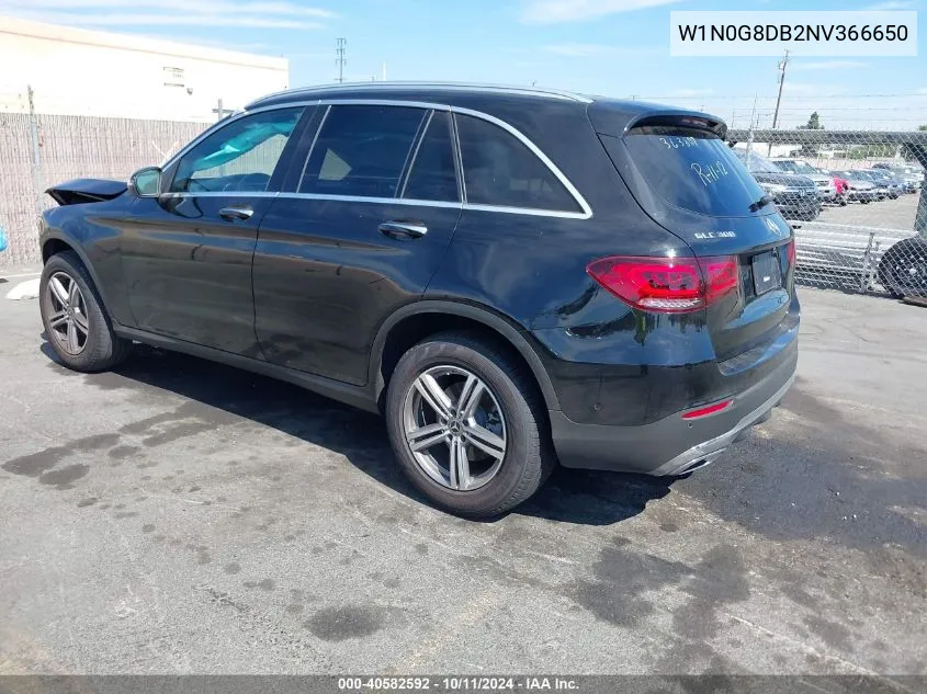 2022 Mercedes-Benz Glc 300 Suv VIN: W1N0G8DB2NV366650 Lot: 40582592