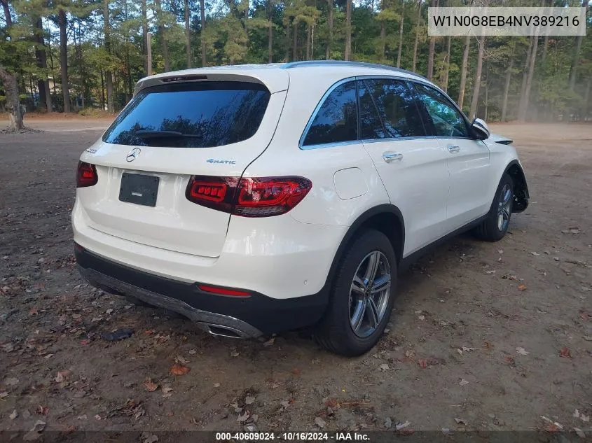 2022 Mercedes-Benz Glc 300 4Matic Suv VIN: W1N0G8EB4NV389216 Lot: 40609024