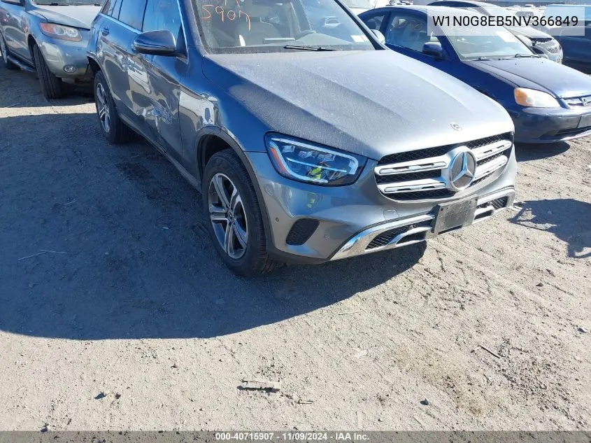 2022 Mercedes-Benz Glc 300 4Matic Suv VIN: W1N0G8EB5NV366849 Lot: 40715907