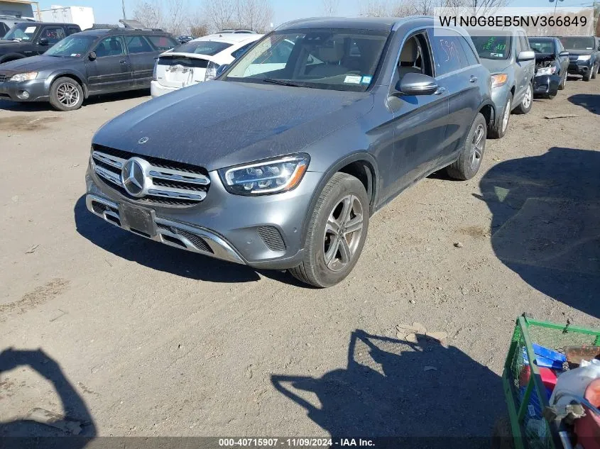 2022 Mercedes-Benz Glc 300 4Matic Suv VIN: W1N0G8EB5NV366849 Lot: 40715907