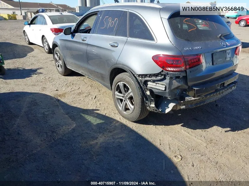 2022 Mercedes-Benz Glc 300 4Matic Suv VIN: W1N0G8EB5NV366849 Lot: 40715907