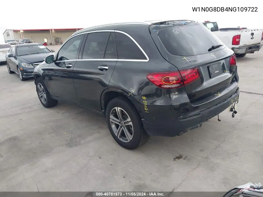 2022 Mercedes-Benz Glc 300 Suv VIN: W1N0G8DB4NG109722 Lot: 40781573