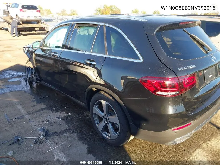 2022 Mercedes-Benz Glc 300 4Matic Suv VIN: W1N0G8EB0NV392016 Lot: 40848088