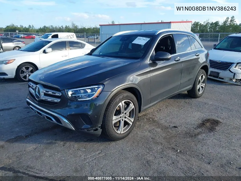 2022 Mercedes-Benz Glc 300 Suv VIN: W1N0G8DB1NV386243 Lot: 40877005