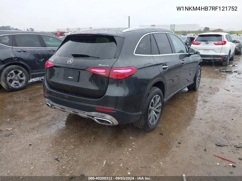 2024 Mercedes-Benz Glc 300 4Matic Suv VIN: W1NKM4HB7RF121752 Lot: 40200312