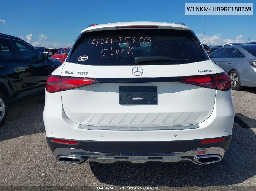 2024 Mercedes-Benz Glc 300 4Matic Suv VIN: W1NKM4HB9RF188269 Lot: 40475603