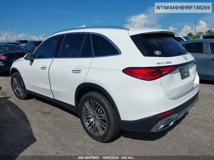 2024 Mercedes-Benz Glc 300 4Matic Suv VIN: W1NKM4HB9RF188269 Lot: 40475603