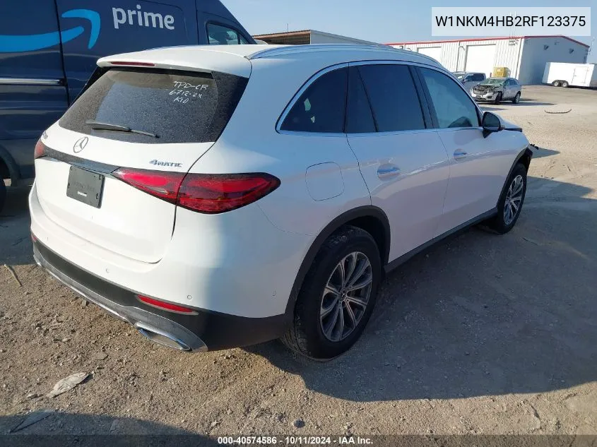 2024 Mercedes-Benz Glc 300 4Matic Suv VIN: W1NKM4HB2RF123375 Lot: 40574586