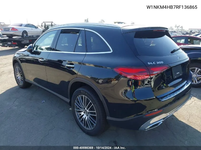 2024 Mercedes-Benz Glc 300 4Matic Suv VIN: W1NKM4HB7RF136865 Lot: 40598369