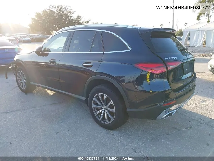 2024 Mercedes-Benz Glc 300 4Matic Suv VIN: W1NKM4HB4RF080772 Lot: 40837754