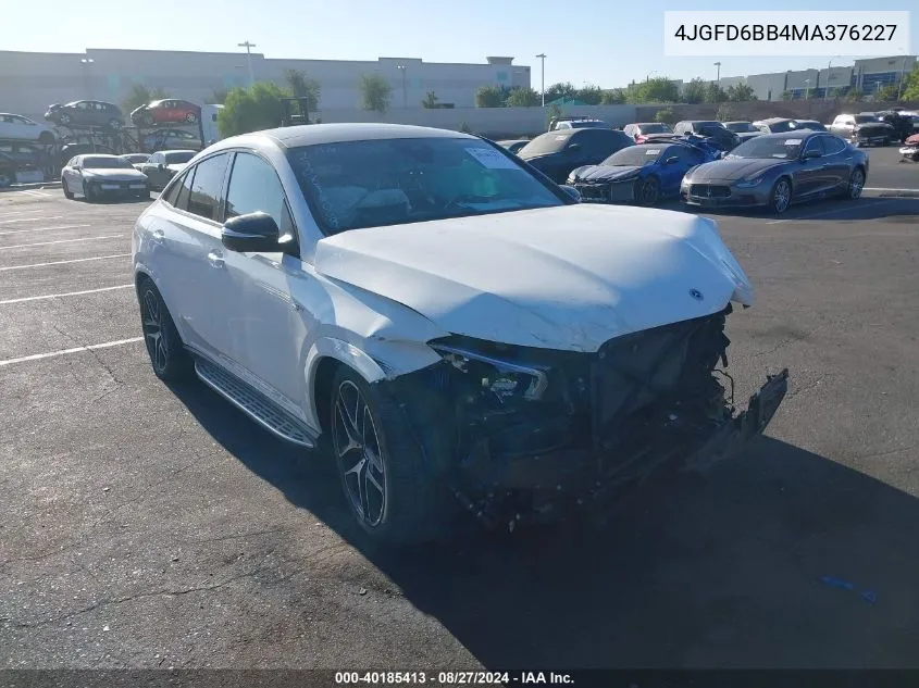 2021 Mercedes-Benz Amg Gle 53 Coupe Amg 53 4Matic VIN: 4JGFD6BB4MA376227 Lot: 40678848