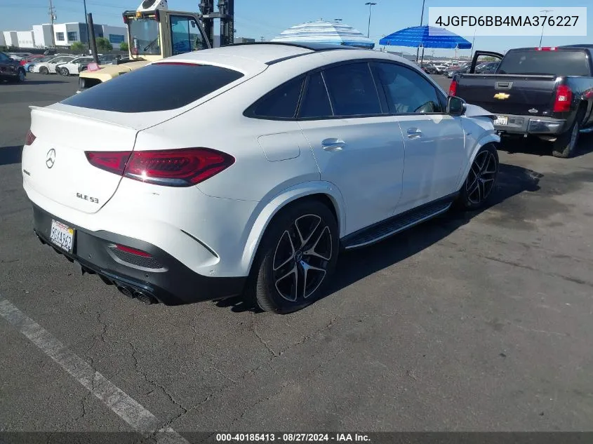 4JGFD6BB4MA376227 2021 Mercedes-Benz Amg Gle 53 Coupe Amg 53 4Matic