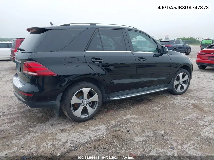 4JGDA5JB8GA747373 2016 Mercedes-Benz Gle 350