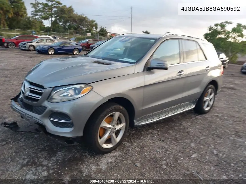 2016 Mercedes-Benz Gle 350 VIN: 4JGDA5JB8GA690592 Lot: 40434290