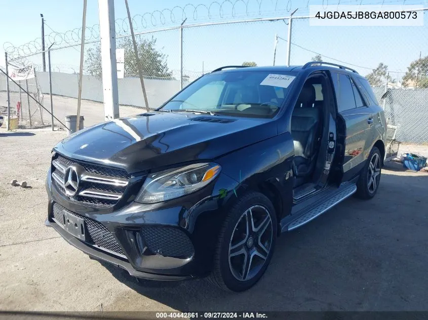 2016 Mercedes-Benz Gle 350 VIN: 4JGDA5JB8GA800573 Lot: 40442861