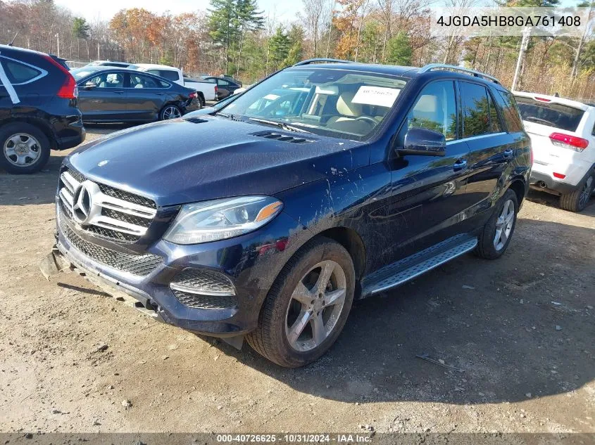 2016 Mercedes-Benz Gle 350 4Matic VIN: 4JGDA5HB8GA761408 Lot: 40726625