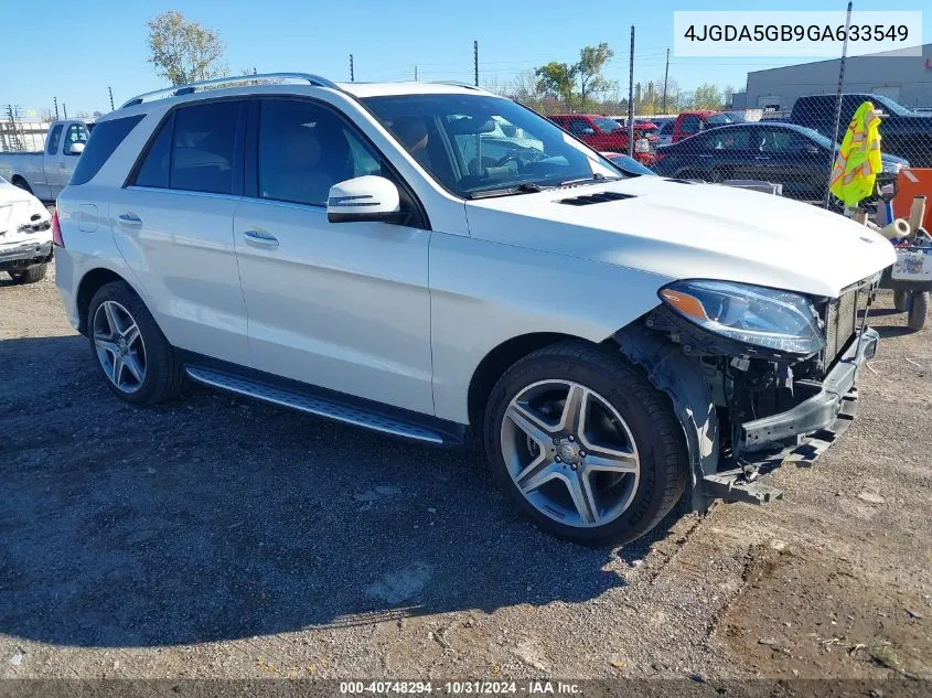 2016 Mercedes-Benz Gle 400 4Matic VIN: 4JGDA5GB9GA633549 Lot: 40748294