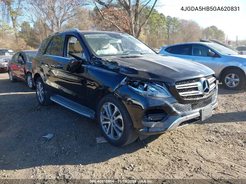 2016 Mercedes-Benz Gle 350 4Matic VIN: 4JGDA5HB5GA620831 Lot: 40815984