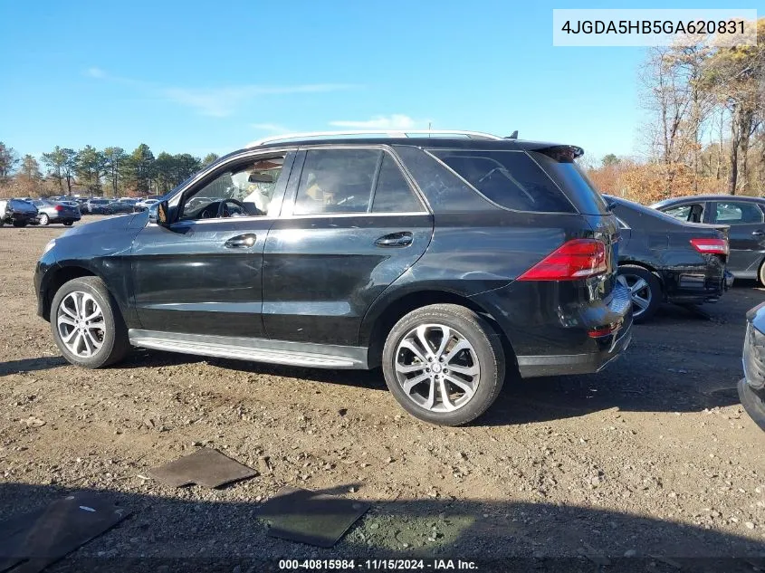 2016 Mercedes-Benz Gle 350 4Matic VIN: 4JGDA5HB5GA620831 Lot: 40815984