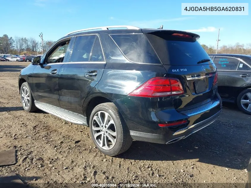 2016 Mercedes-Benz Gle 350 4Matic VIN: 4JGDA5HB5GA620831 Lot: 40815984