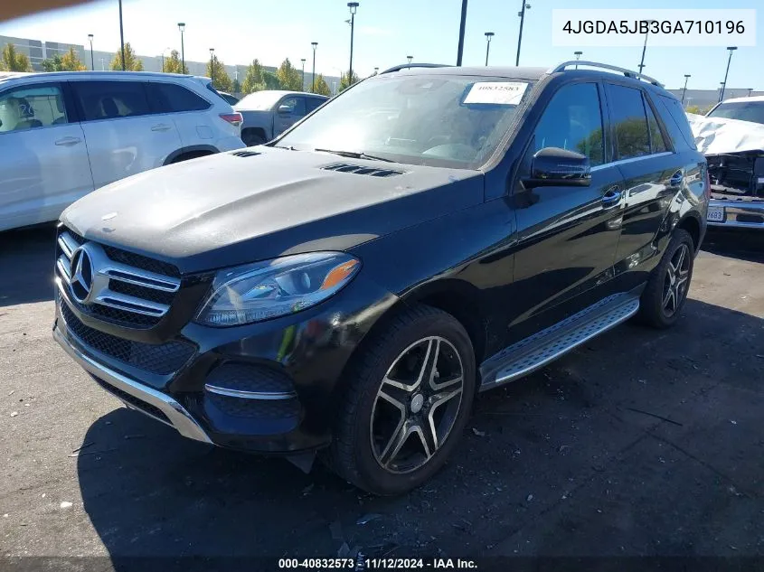 2016 Mercedes-Benz Gle 350 VIN: 4JGDA5JB3GA710196 Lot: 40832573