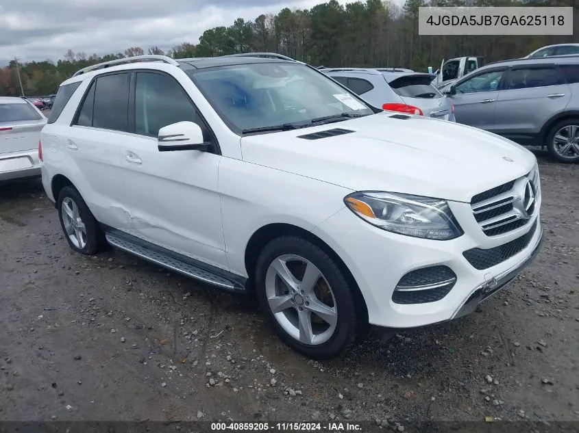 2016 Mercedes-Benz Gle 350 VIN: 4JGDA5JB7GA625118 Lot: 40859205