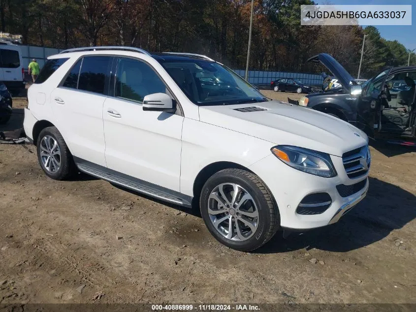 2016 Mercedes-Benz Gle 350 4Matic VIN: 4JGDA5HB6GA633037 Lot: 40886999