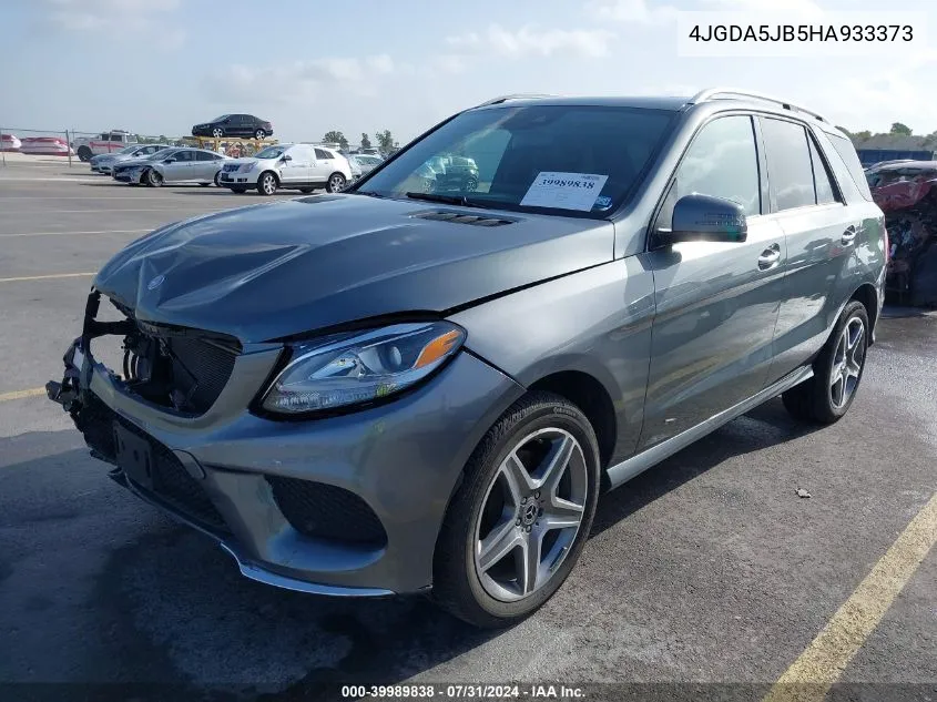 2017 Mercedes-Benz Gle 350 VIN: 4JGDA5JB5HA933373 Lot: 39989838