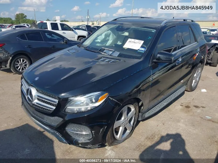 2017 Mercedes-Benz Gle 350 VIN: 4JGDA5JB8HA845949 Lot: 40356273