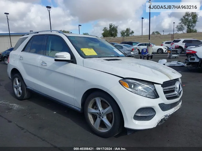 2017 Mercedes-Benz Gle 350 VIN: 4JGDA5JB7HA963216 Lot: 40356421