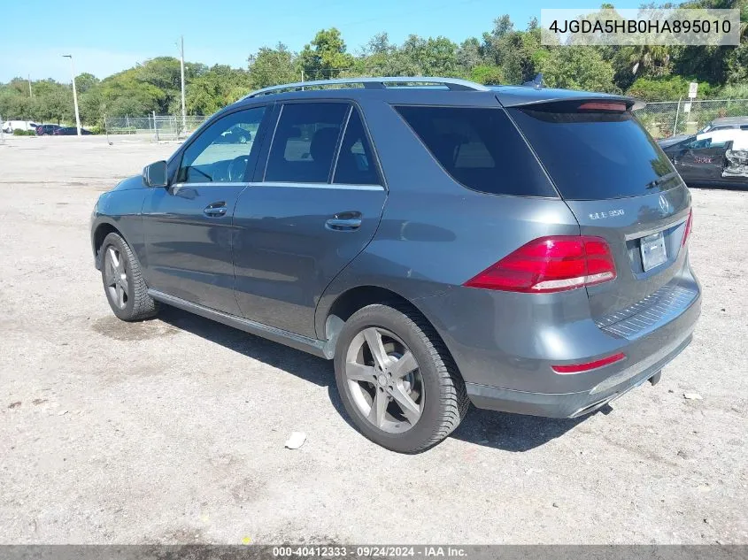 2017 Mercedes-Benz Gle 350 350 4Matic VIN: 4JGDA5HB0HA895010 Lot: 40412333