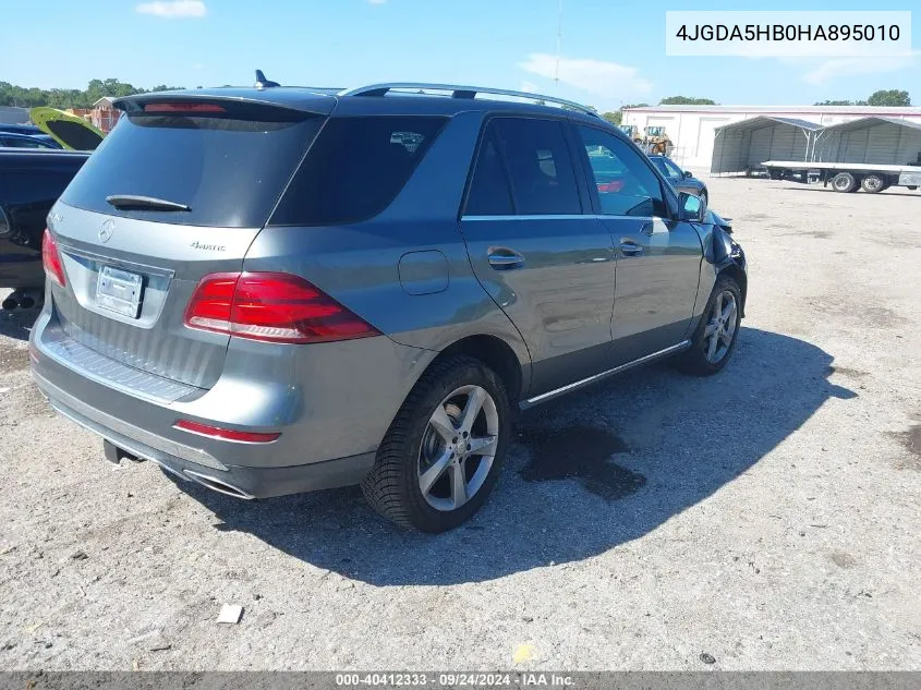 2017 Mercedes-Benz Gle 350 350 4Matic VIN: 4JGDA5HB0HA895010 Lot: 40412333