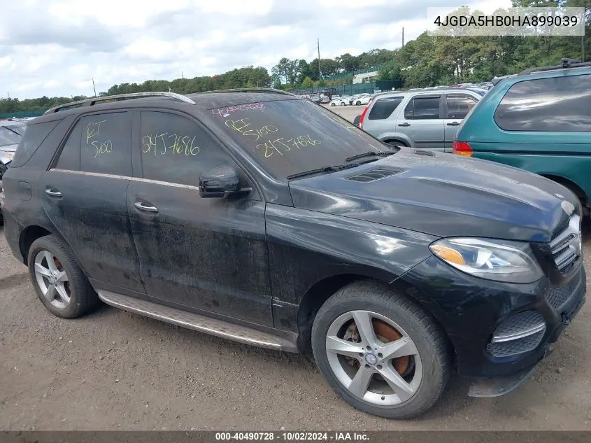 2017 Mercedes-Benz Gle 350 4Matic VIN: 4JGDA5HB0HA899039 Lot: 40490728