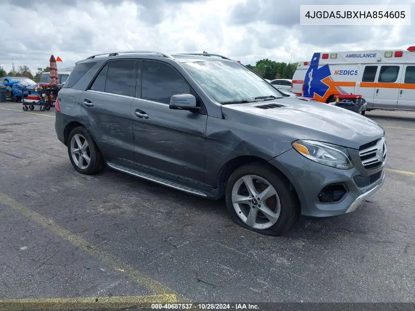 2017 Mercedes-Benz Gle 350 VIN: 4JGDA5JBXHA854605 Lot: 40687537