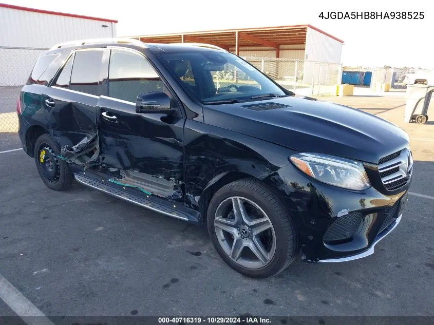 2017 Mercedes-Benz Gle 350 4Matic VIN: 4JGDA5HB8HA938525 Lot: 40716319