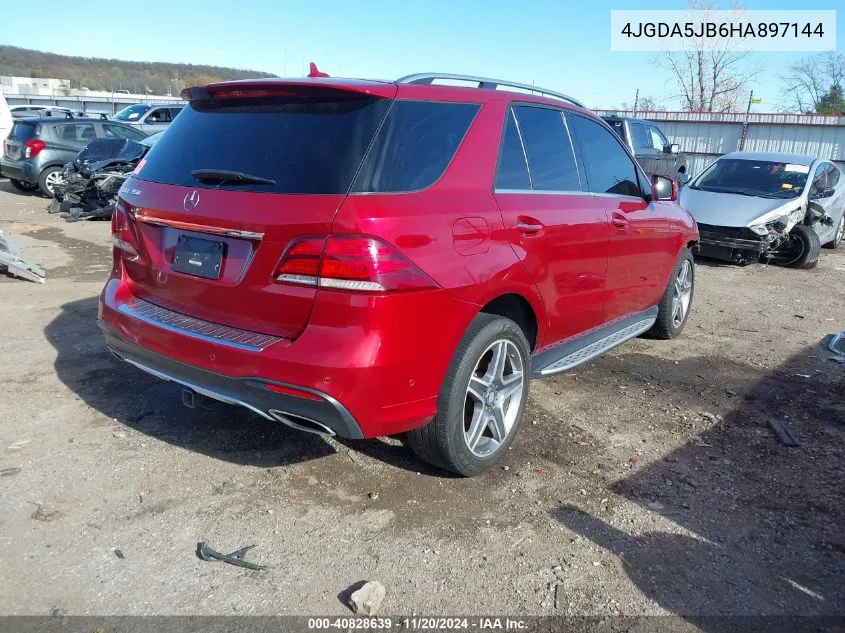 2017 Mercedes-Benz Gle 350 VIN: 4JGDA5JB6HA897144 Lot: 40828639