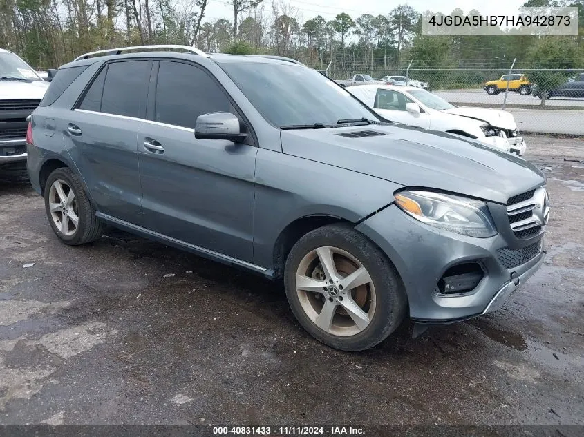 2017 Mercedes-Benz Gle Gle 350 VIN: 4JGDA5HB7HA942873 Lot: 40831433