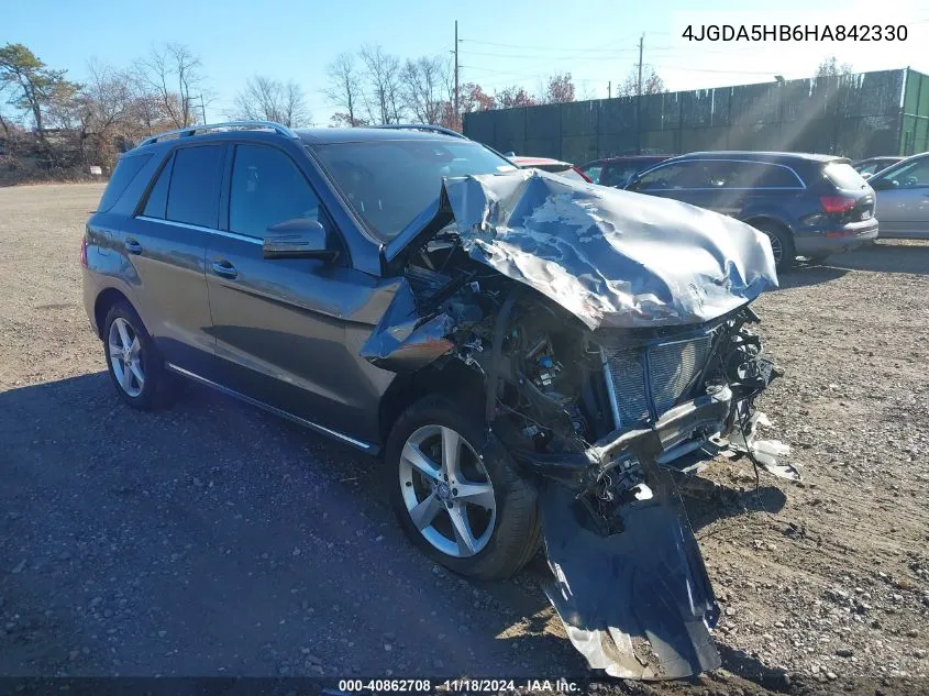 2017 Mercedes-Benz Gle 350 4Matic VIN: 4JGDA5HB6HA842330 Lot: 40862708