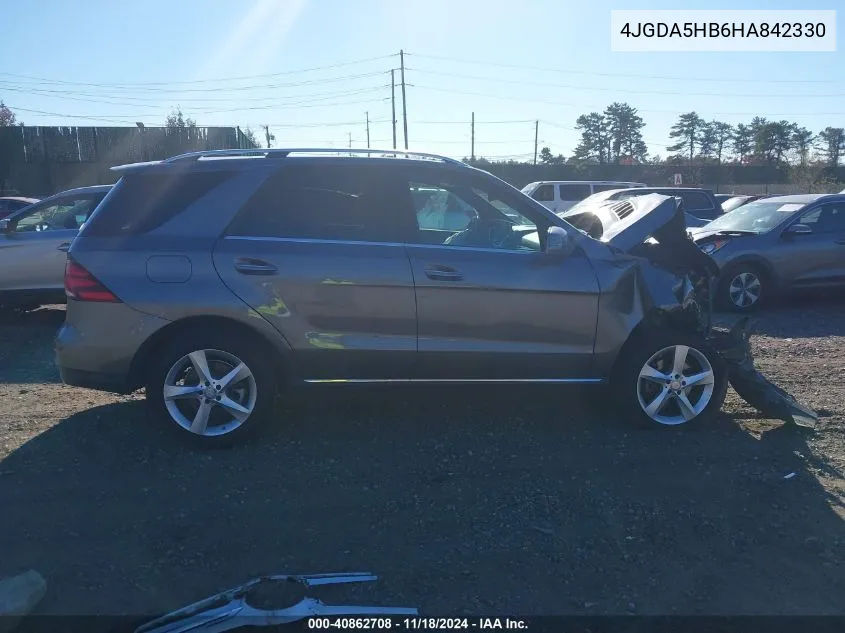 2017 Mercedes-Benz Gle 350 4Matic VIN: 4JGDA5HB6HA842330 Lot: 40862708