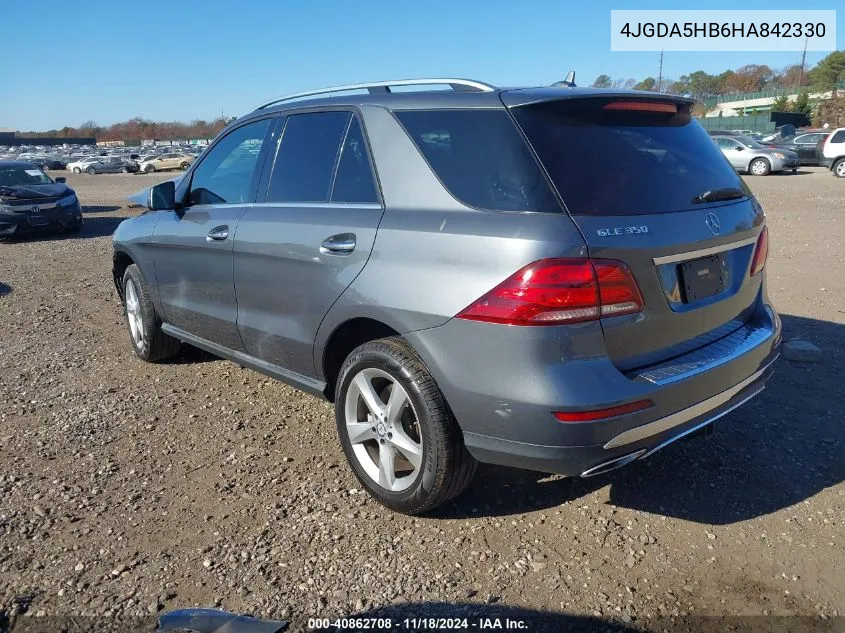 2017 Mercedes-Benz Gle 350 4Matic VIN: 4JGDA5HB6HA842330 Lot: 40862708