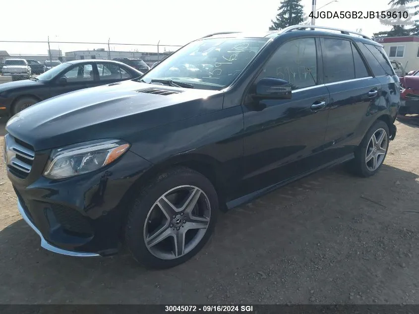 2018 Mercedes-Benz Gle 400 4Matic VIN: 4JGDA5GB2JB159610 Lot: 30045072