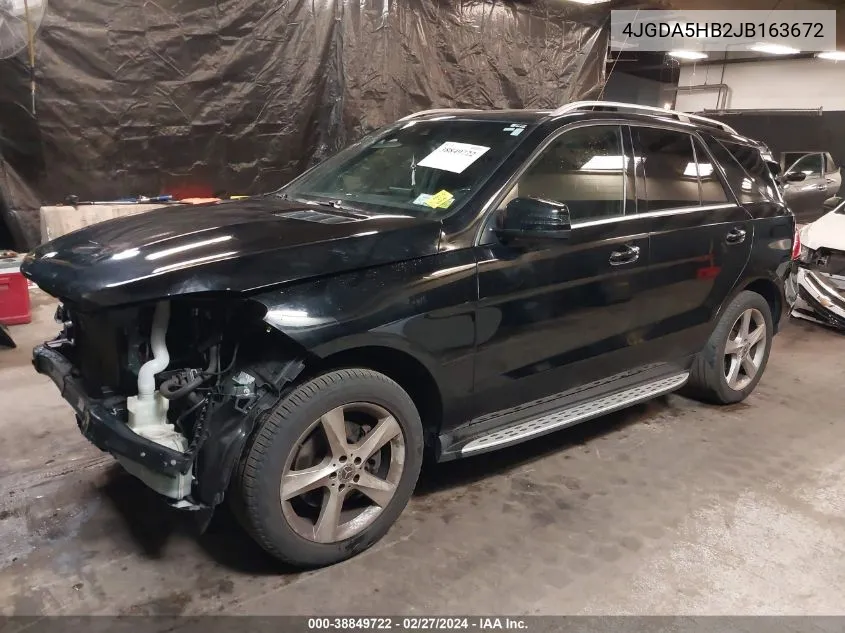 4JGDA5HB2JB163672 2018 Mercedes-Benz Gle 350 4Matic