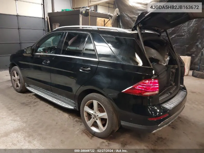 4JGDA5HB2JB163672 2018 Mercedes-Benz Gle 350 4Matic