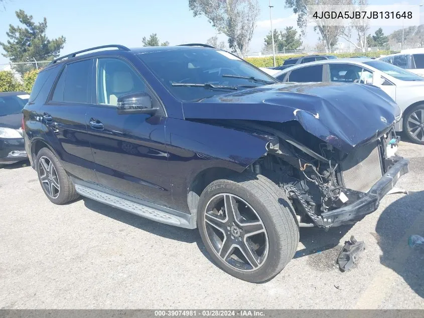 4JGDA5JB7JB131648 2018 Mercedes-Benz Gle 350