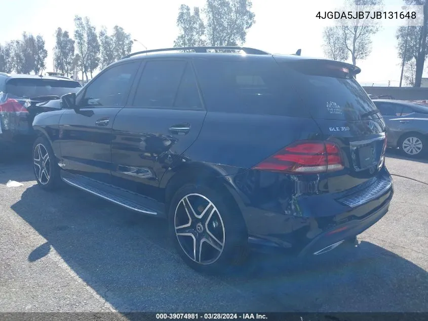 4JGDA5JB7JB131648 2018 Mercedes-Benz Gle 350