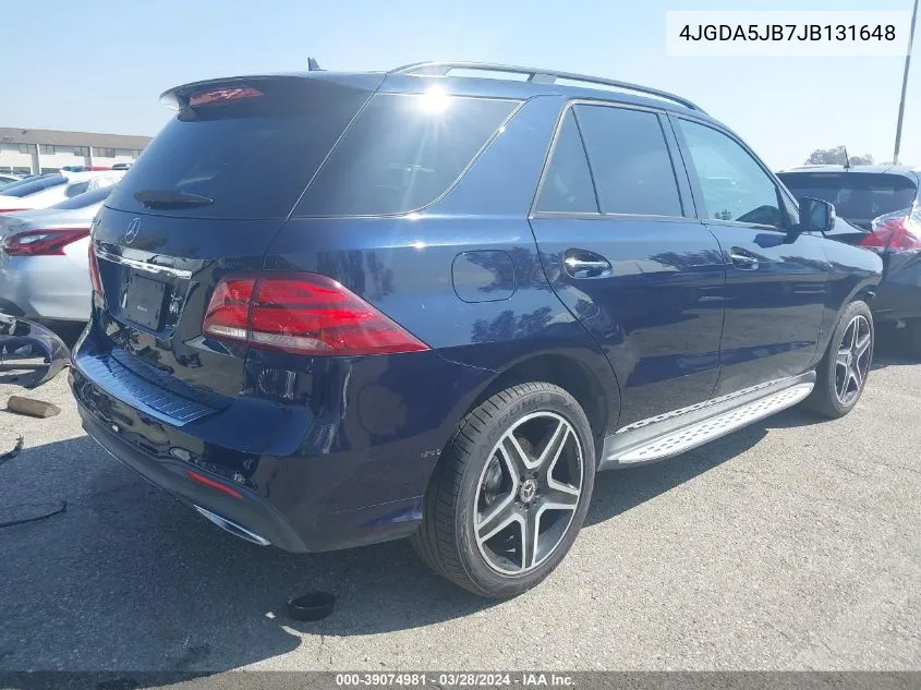 4JGDA5JB7JB131648 2018 Mercedes-Benz Gle 350