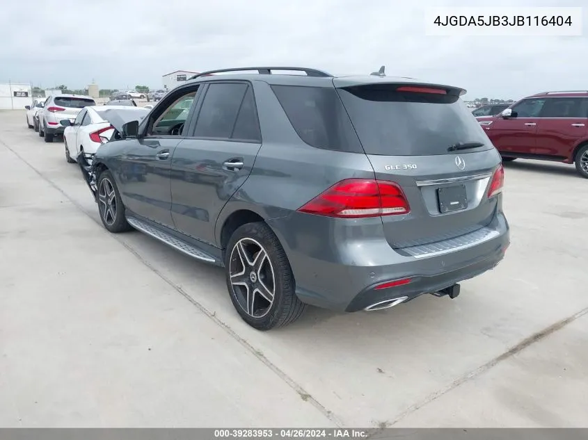 4JGDA5JB3JB116404 2018 Mercedes-Benz Gle 350