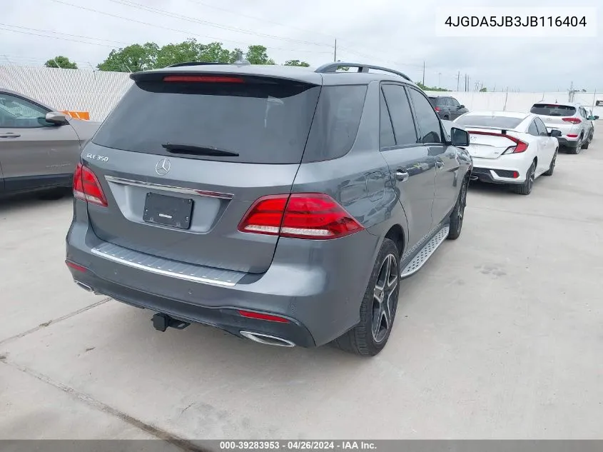 4JGDA5JB3JB116404 2018 Mercedes-Benz Gle 350