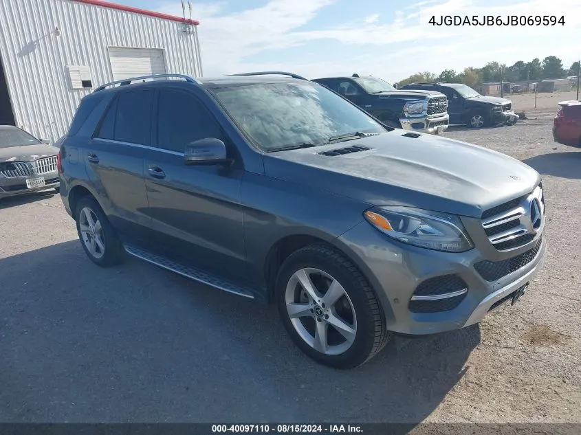 2018 Mercedes-Benz Gle 350 VIN: 4JGDA5JB6JB069594 Lot: 40097110