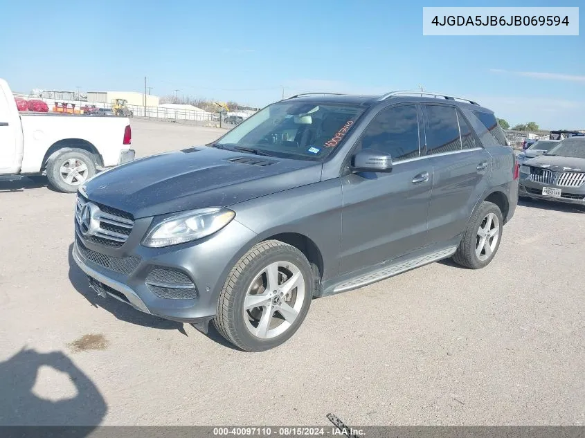 2018 Mercedes-Benz Gle 350 VIN: 4JGDA5JB6JB069594 Lot: 40097110